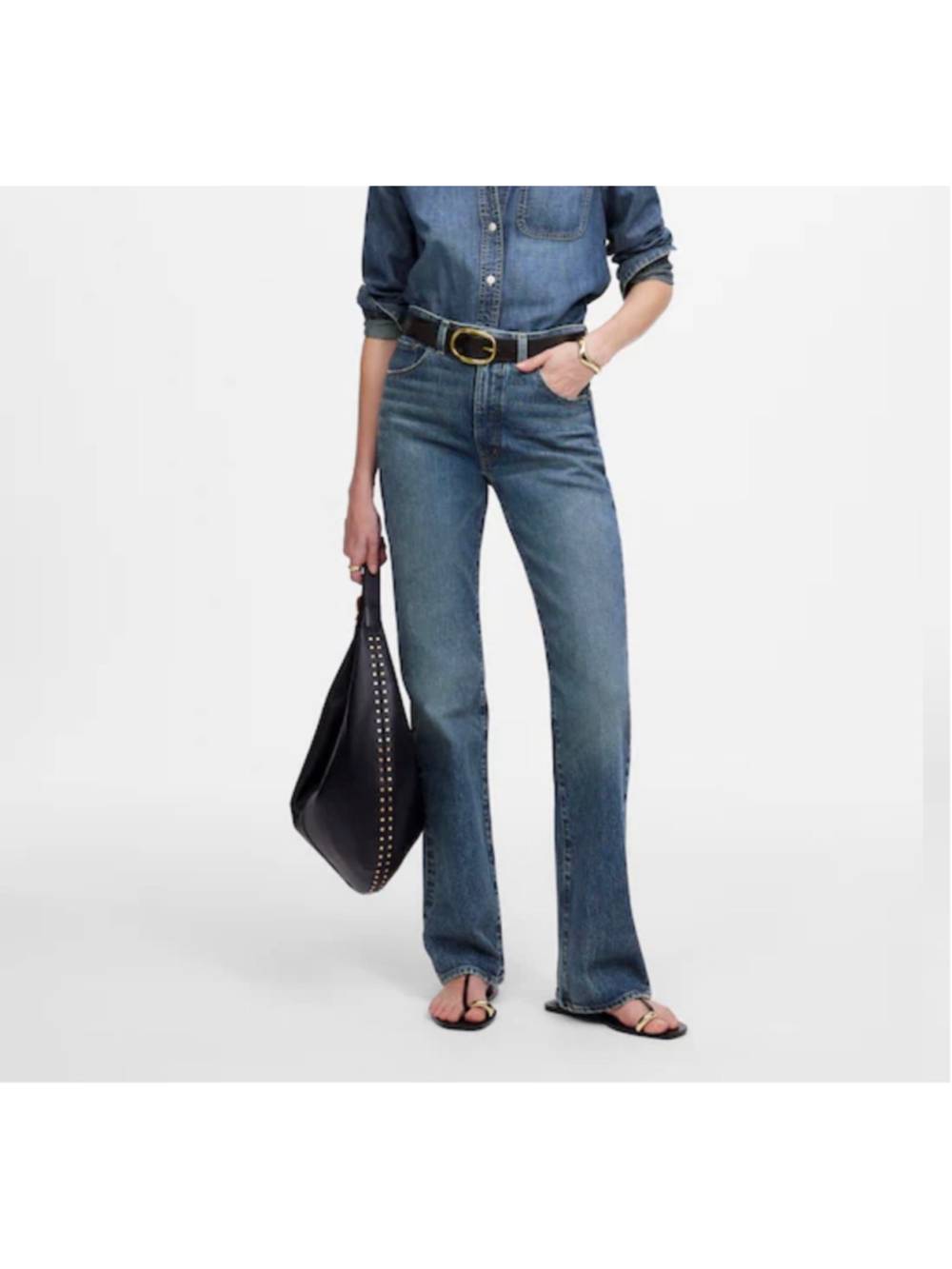 Women’s Madewell Relaxed Bootcut Jeans Size 29 Medium Wash Blue
